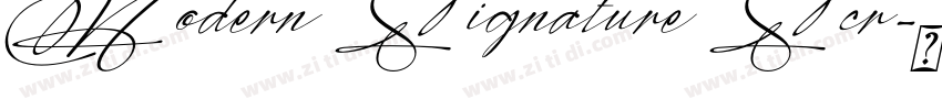 Modern Signature Scr字体转换